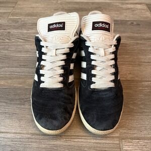Adidas Busenitz Pro Black White Suede Skateboarding Sneakers Men's US 13